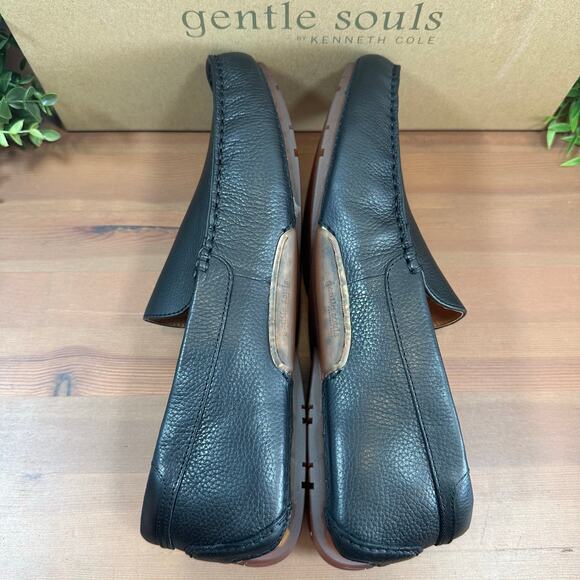 Gentle Souls by Kenneth Cole Men's Nyle Black Driver Loafers Size 9.5 - Picture 6 of 10